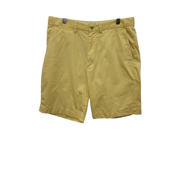 Polo by Ralph Lauren twill shorts Chino flat front size 32 cotton yellow - Picture 1 of 10